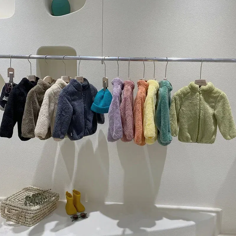 Color: SKY BLUE, Kid Size: 9T - Kids Winter Coats 2024 New Children Outerwear Boy Warm Fleece Jacket Baby Girls Jackets for Autumn Spring Children Clothing