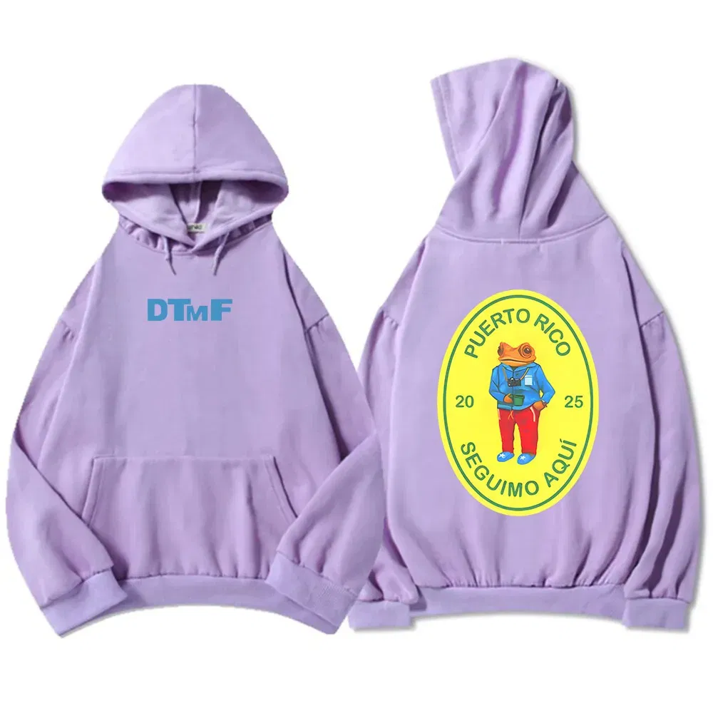 Color: black, Size: S - DTMF Deb? Tirar Más Fotos 2025 New Album Hoodies Bad Bunny Singer Printing Sweatshirts Men Women Clothing Sudaderas Hombre Male