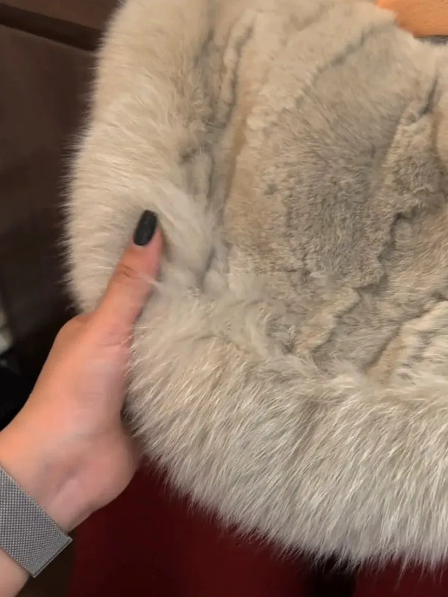 Color: Red, Kid Size: 8 - autumn winter red Big fur collar baby girls wool long coats child Christmas Thick velvet outwear kids New Warm jacket overcoat