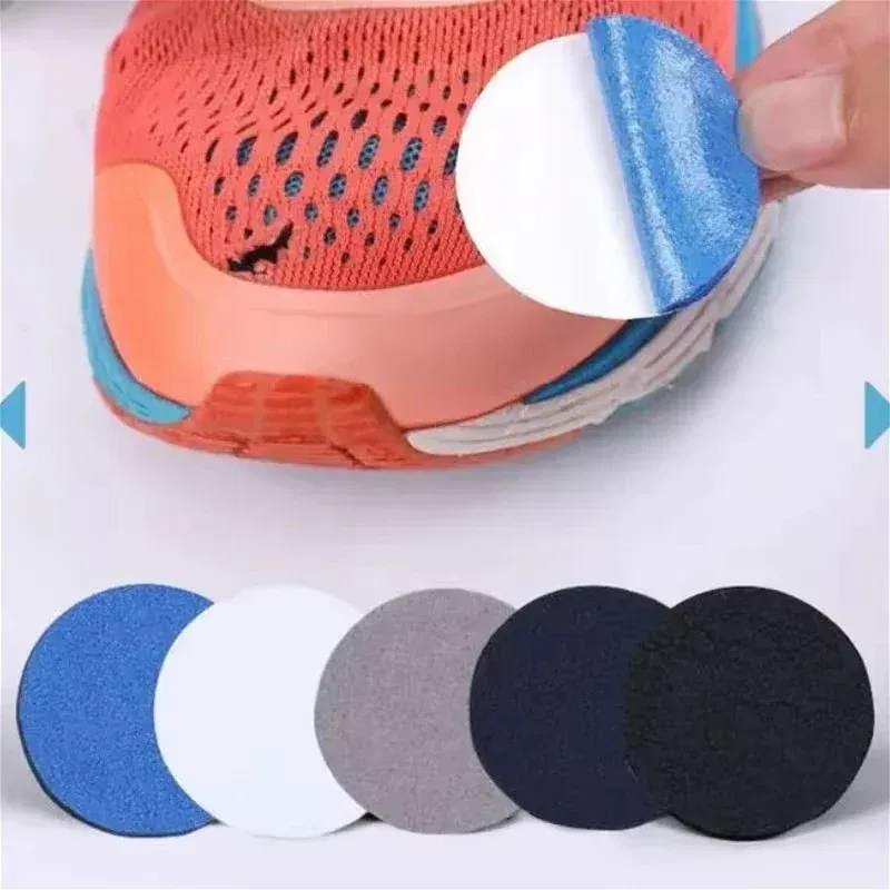 Color: Beige - 6pcs Heel Wear Repair Shoe Patch Stickers Unisex Anti-Wear Heel Protector Adhesive Patch Repair Shoes Heel Sneakers Protector