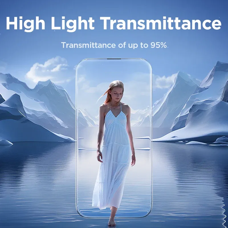 Bundle: Bundle 21, Material: pet - Joyroom 3/2/1PCS Full Screen HD Glass For iPhone 16 Pro Max HD Tempered Glass Screen Protector For iPhone 15 14 13 Pro Max