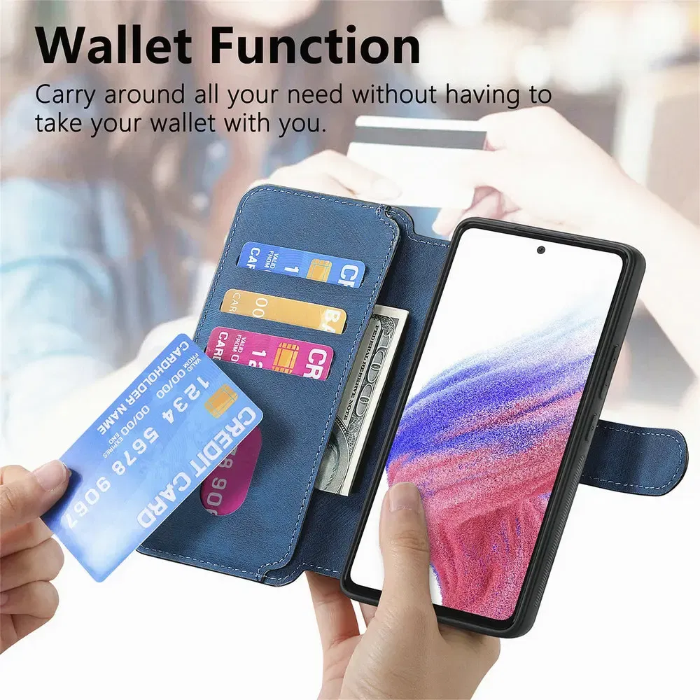 Color: PURPLE, Material: Denim - For Motorola Edge 50 Neo 60 Fusion 5G Luxury Case Leather Wallet Card Capa Moto Edge 60 Pro Case Edge50 S50 60s Pro Magnet Cover