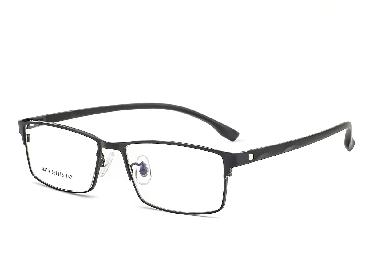 Frame Color: Blue, Ships From: CHINA, Eye Prescription: +500 - New Finished Myopia Sun Photochromic Glasses Fashion Chameleon Gray Lens Metal Legs With Degrees Sunglasses -1 -1.5 -2.0 -2.5 -3