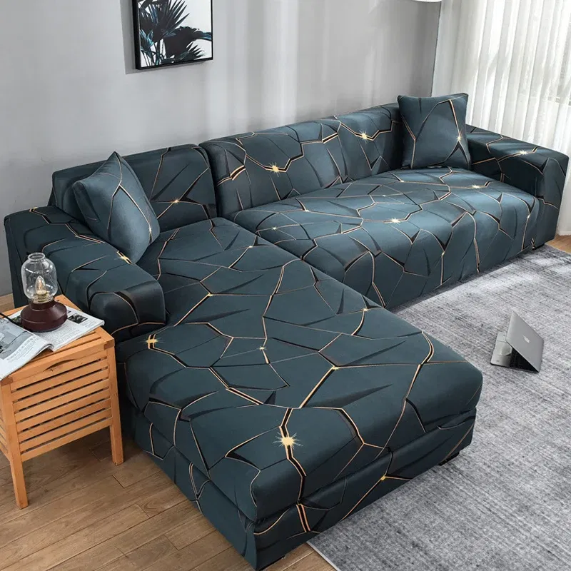Color: GARNET, Specification: 60*120cm - Elastic Sofa Cover 1/2/3/4 Seater L Shaped Corner Sofa Cover Protector for Living Room Stretch Cover for Sofa Couch Armchair