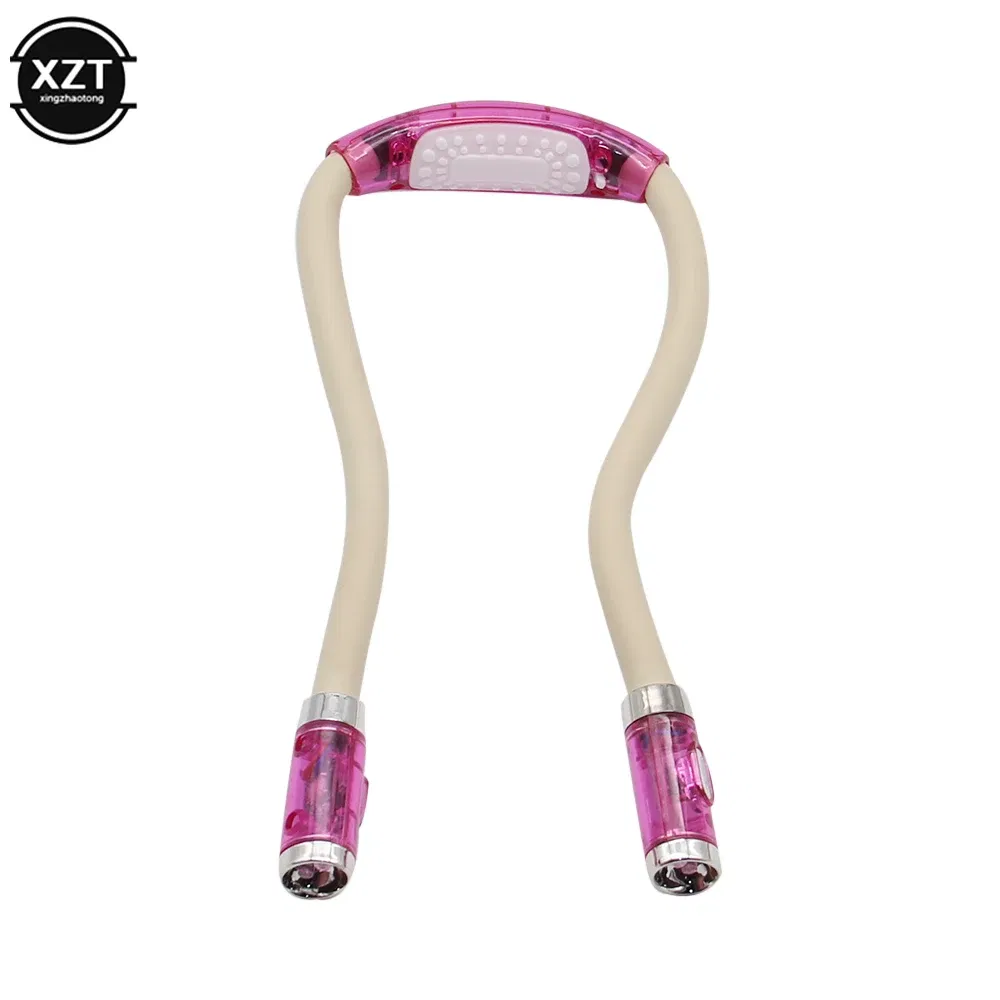 Emitting Color: green - Flexible Neck Hug Book Light LED Neck Night Handsfree Led Neck Light Hug Reading Lamp Novelty Led Night Camping Light Flashlight