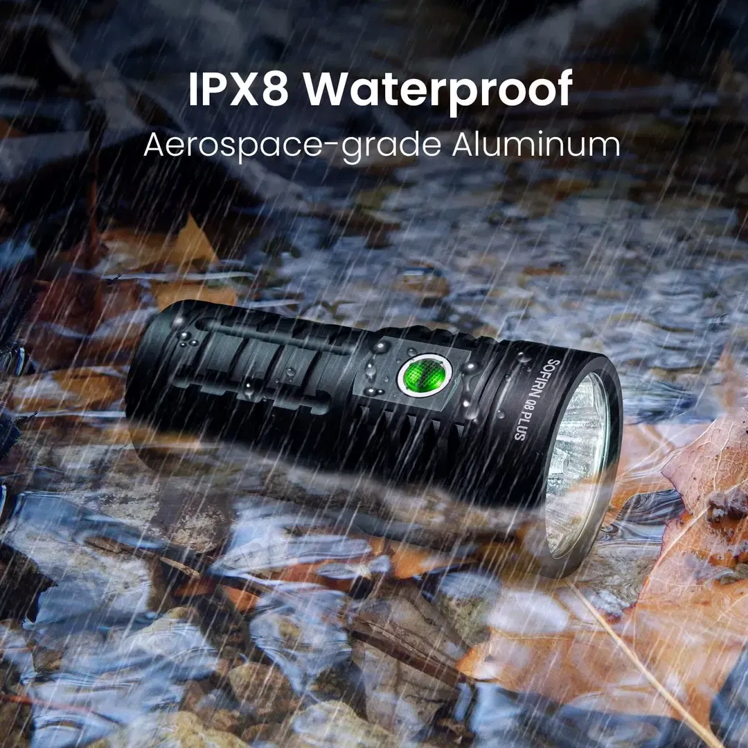 Emitting Color: changeable, Size: S, Ships From: Russian Federation - Sofirn Q8 Plus Super Powerful LED Flashlight 16000lm USB C Rechargeable 21700 Anduril 2.0 Torch XHP50B Reverse Charging