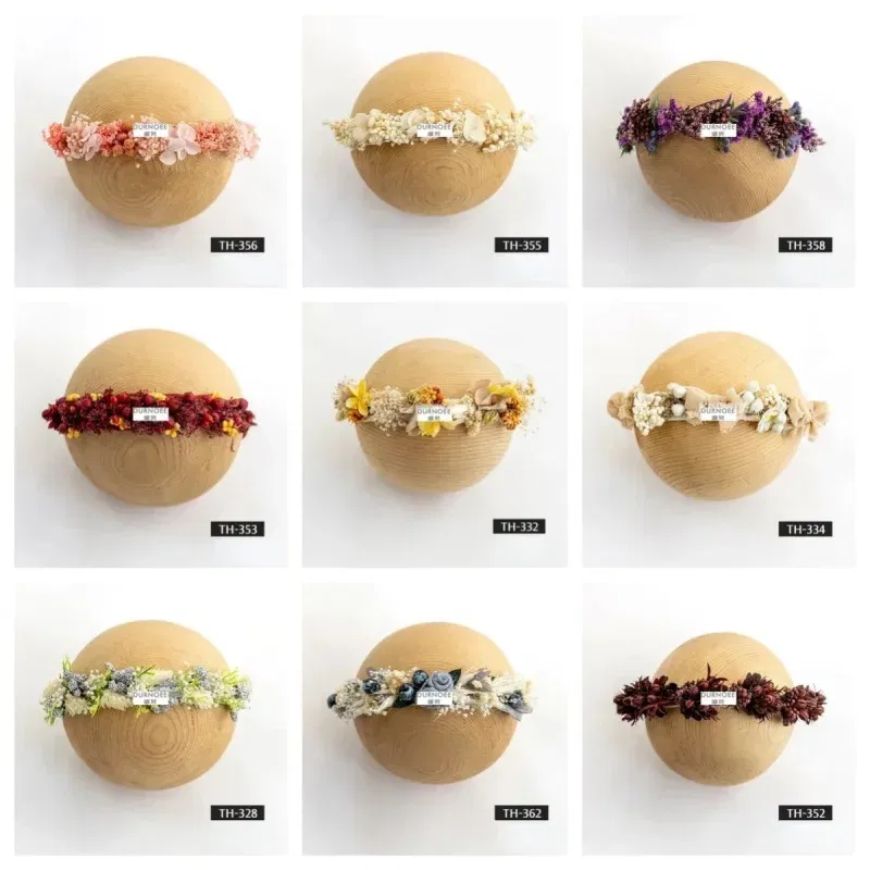 Color: Champagne - Baby Headband Newborn Photography Flower Headbands  Baby Photo Infant Headwear