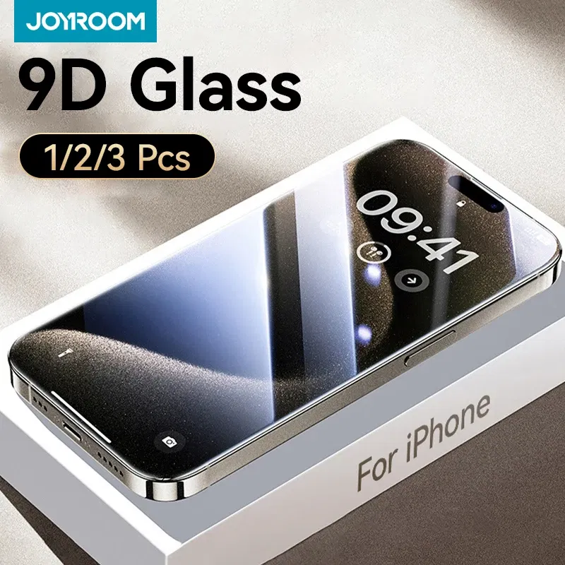 Bundle: Bundle12, Material: Anti Peeping - Joyroom 1/2/3pcs 9D Screen Protector Tempered Glass for iPhone 16 15 14 13 12 11 Pro Max Protective Glass for iPhone 15 Pro Max