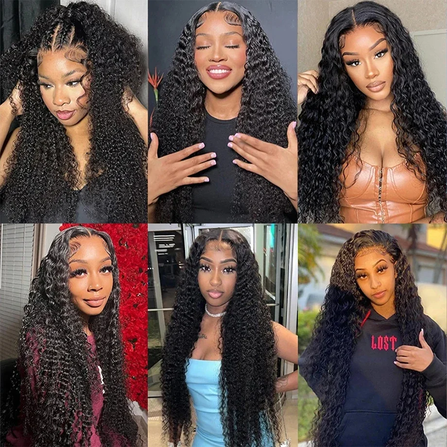 Hair Color: #4, Density: 190%, Ships From: CHINA, Stretched Length: 8inches - Glueless Wig Human Hair Ready To Wear Curly Wigs Human Hair Lace Frontal Wig Glueless Wig 100% Human Hair 5x5 Closure Wig
