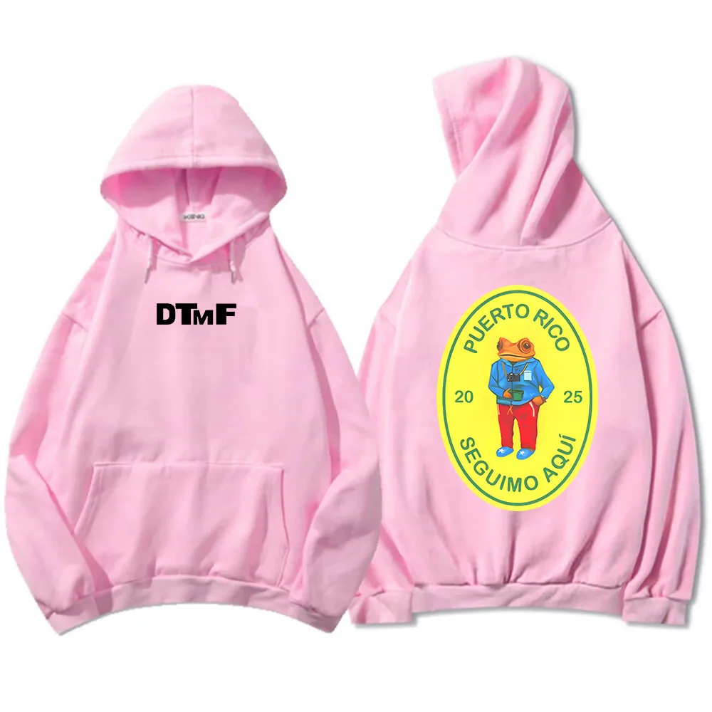 Color: Gold, Size: M - DTMF Deb? Tirar Más Fotos 2025 New Album Hoodies Bad Bunny Singer Printing Sweatshirts Men Women Clothing Sudaderas Hombre Male
