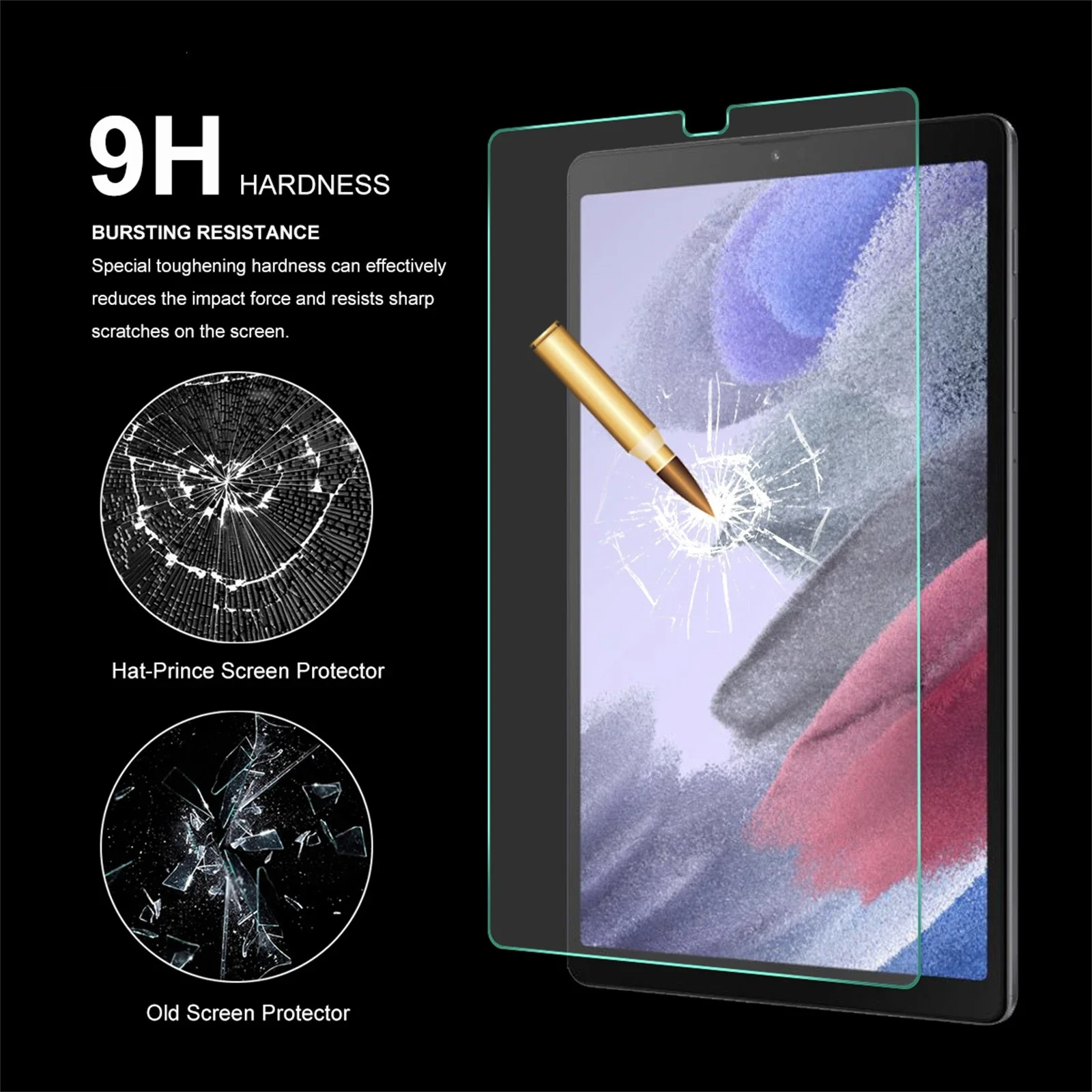 Color: Brown - 2PCS Screen Protector Tempered Glass For Samsung Galaxy Tab A7 T220 T500 A8 X200 A9 S6 S7 T870 S8 X700 S9 Lite FE Plus Gen Film