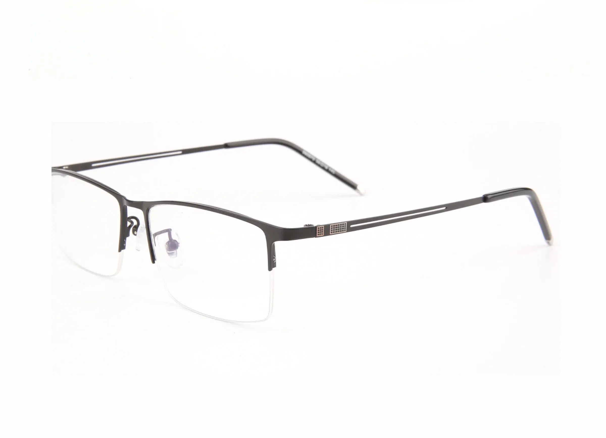 Frame Color: Red, Eye Prescription: +50 - Sun Photochromic Finished Myopia Glasses Women Men Metal Half Frame Chameleon Short-sight Eyewear0 -0.5 -0.75 -1.0 To -6.0