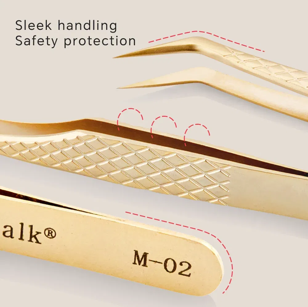 Color: Other - Lashtalk Eyelash Extension Tweezers Makeup Tools From Nagaraku Stainless Steel Non-magnetic Volume FakeLashes Supplies Accurate