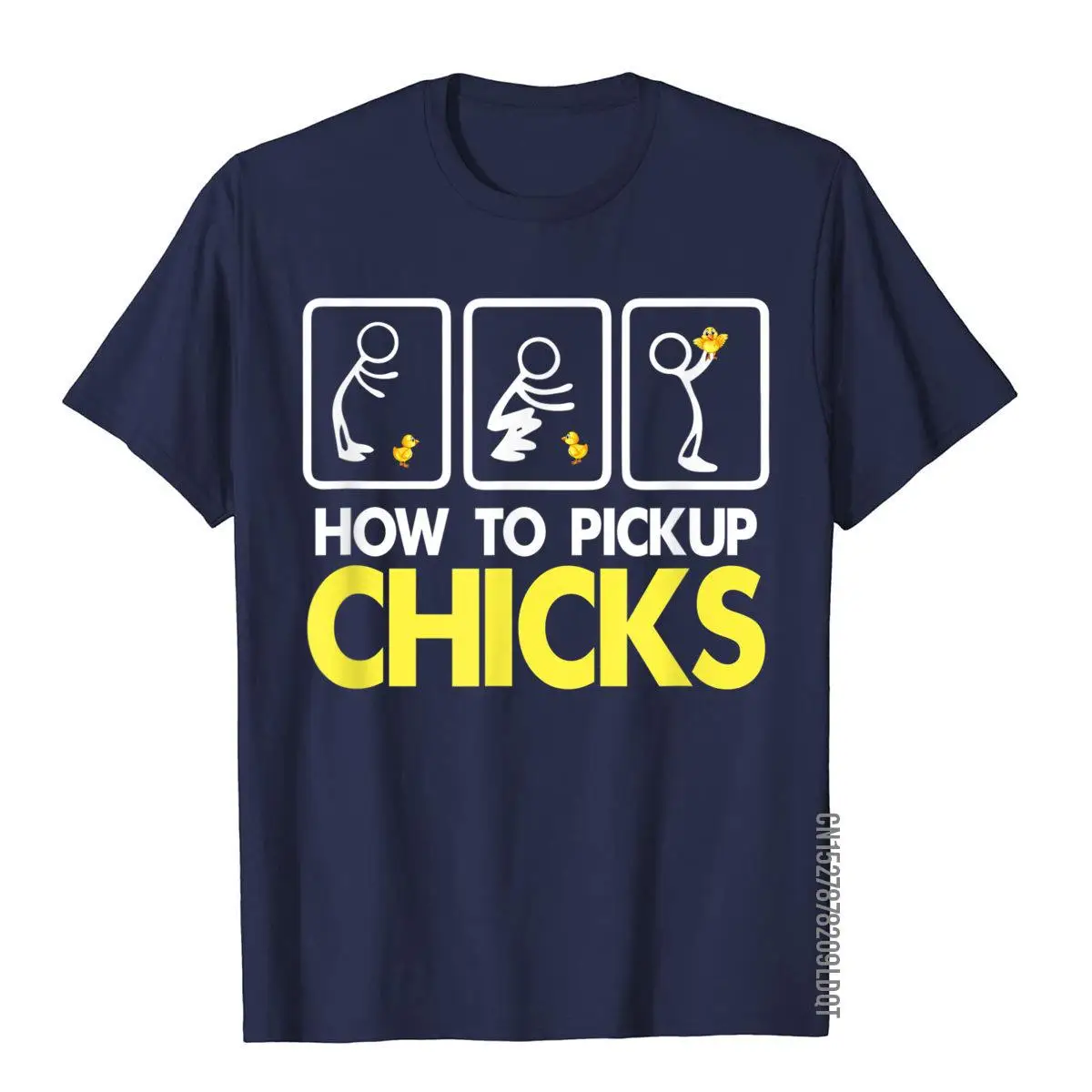 Color: ROYAL BLUE, Size: S - How To Pick Up Chicks Shirt Cute Pick Chicks 101 T-Shirt Cotton Tops & Tees For Men Printing Top T-Shirts Casual Hip Hop