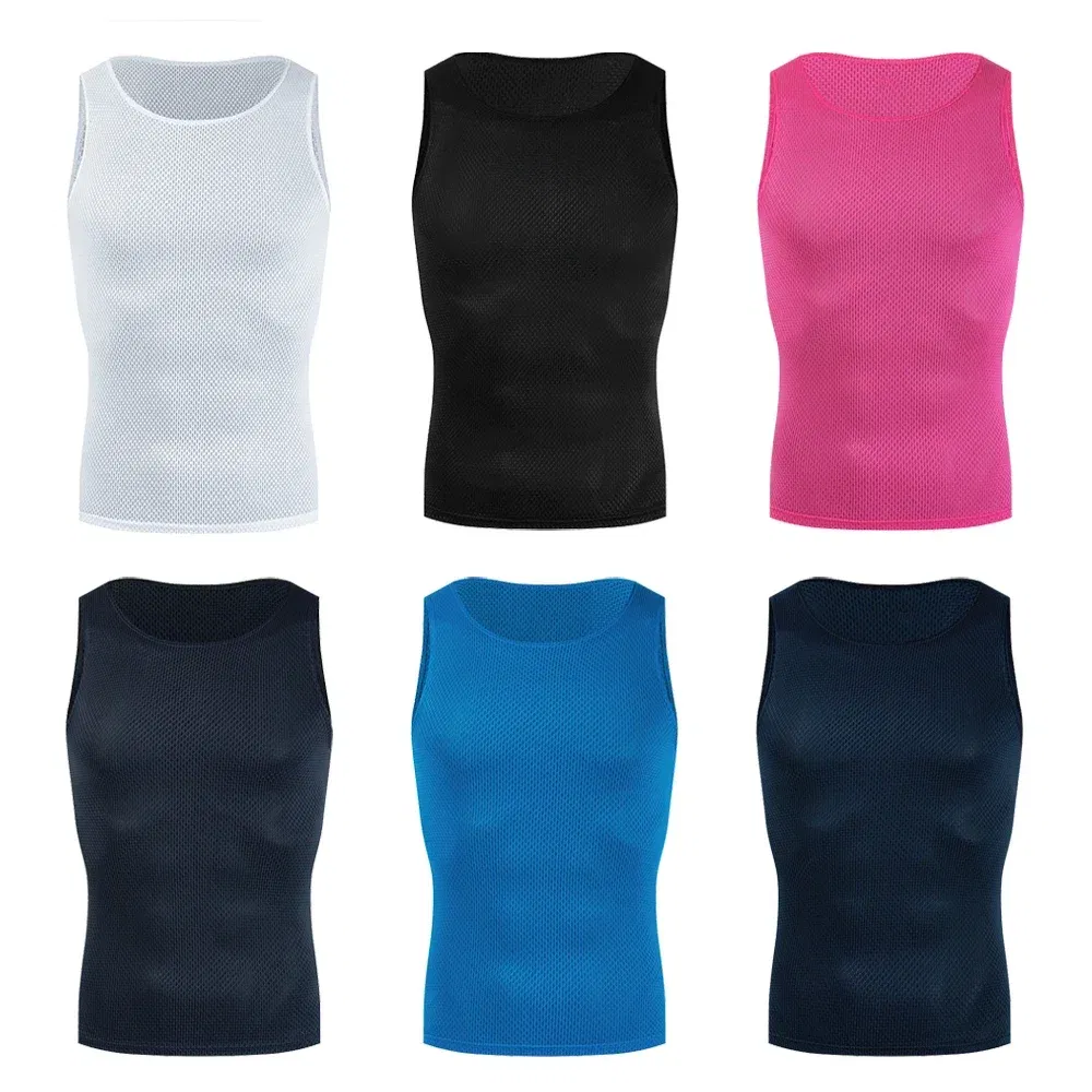 Color: Yellow, Size: XL - Cycling Base Layers Reflective Vest White Cycling Jersey Undershirt Quick Dry Elastici Vest Road Bike Jerseys