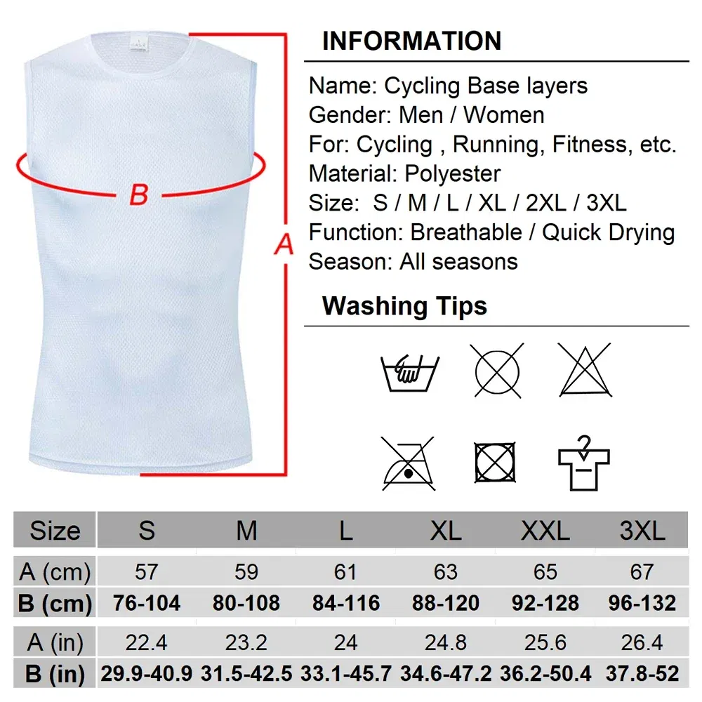 Color: Yellow, Size: XL - Cycling Base Layers Reflective Vest White Cycling Jersey Undershirt Quick Dry Elastici Vest Road Bike Jerseys