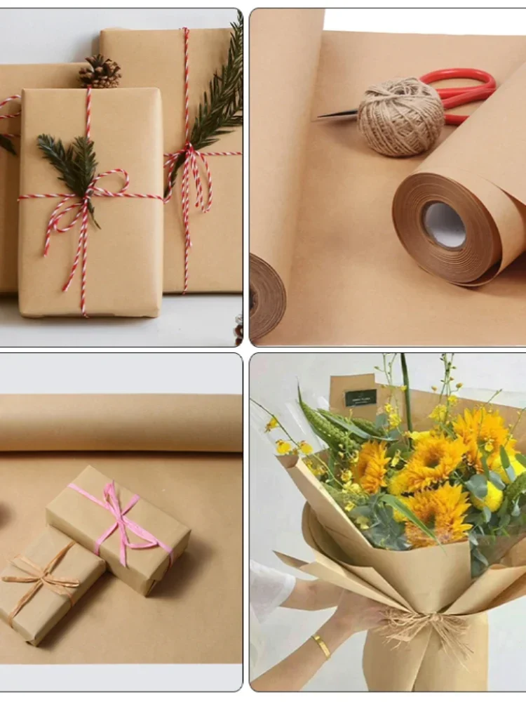 Color: PURPLE - Brown kraft Paper Rolls, Gift Wrapping, Wrapping Paper, Shipping, Bulletin Boards, Crafts, DIY Making