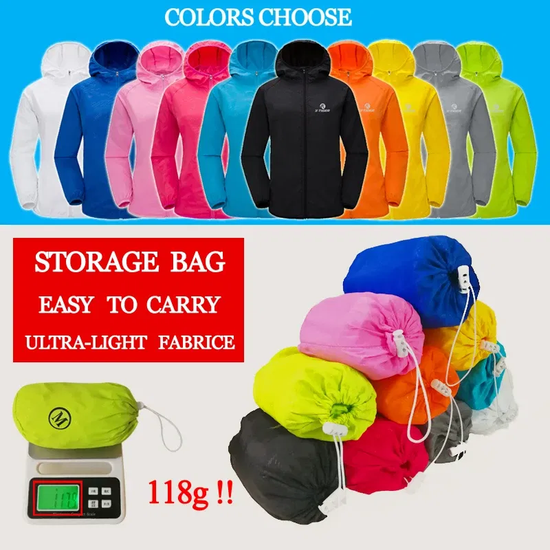 Color: Green, Size: 4XL - X-TIGER 4 Colors MTB Cycling Jersey MultiFunction Jacket Waterproof Windproof TPU Raincoat Bicycle Sun protection clothing