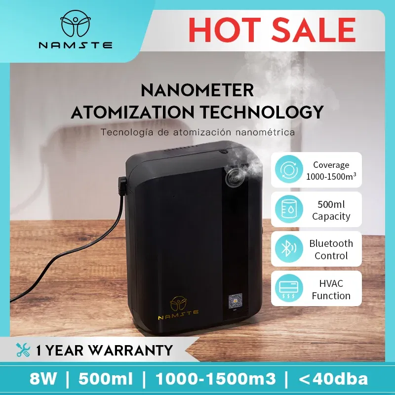 Color: Clear, Plug Type: us, - NAMSTE Coverage 1000m ³ Essential Oil Diffuser Household Aromatherapy Machine Hotel Aromatherapy Machine Commercial Diffuser