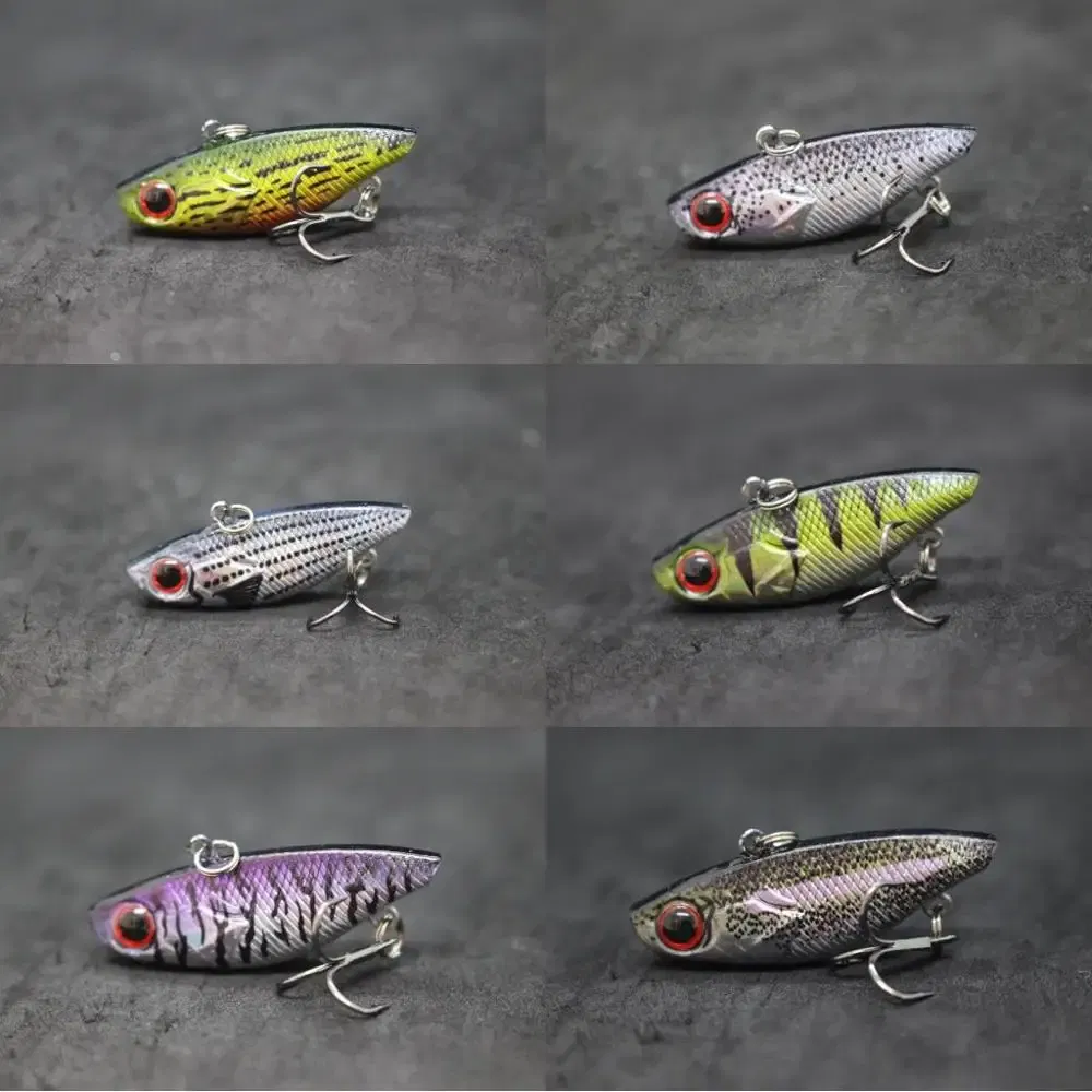 Color: Burgundy - wLure Fishing Lure Lipless VIB 4cm 4.6g Tiny Hard Lure Carp Fishing Fly Fishing Bait Tail Hook Sinking to Bottom L666