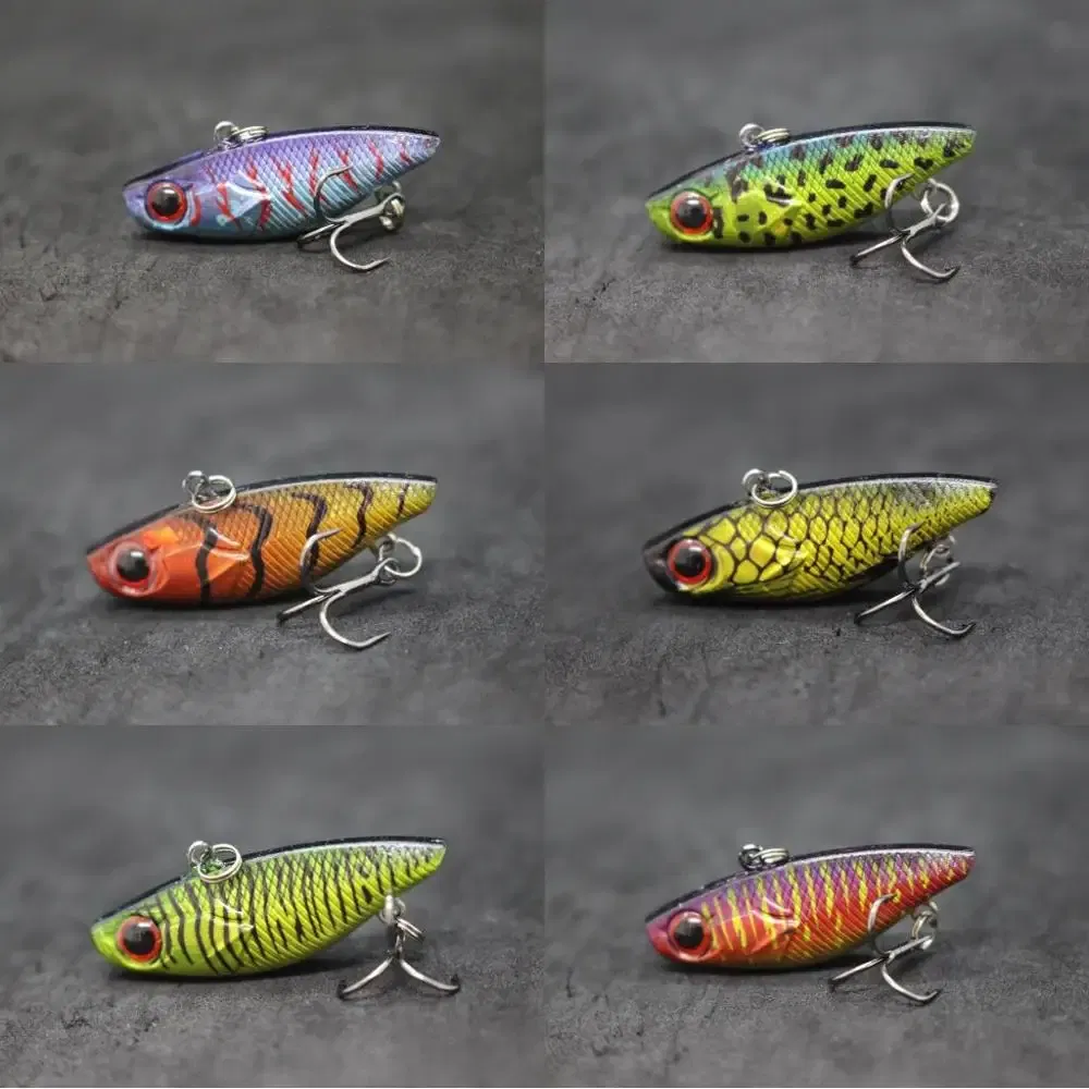 Color: Burgundy - wLure Fishing Lure Lipless VIB 4cm 4.6g Tiny Hard Lure Carp Fishing Fly Fishing Bait Tail Hook Sinking to Bottom L666
