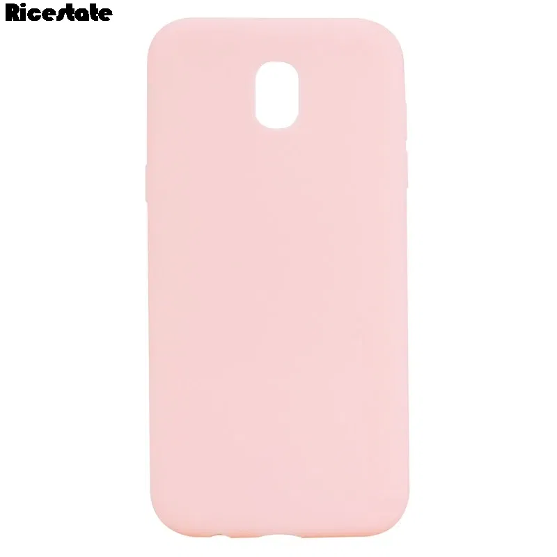 Color: Pink, Material: CANVAS - Solid color Case For Samsung Galaxy J5 J530 J3 J330 J7 2017 J730 J4 J6 Plus J8 2018 European version Matte Silicone soft case