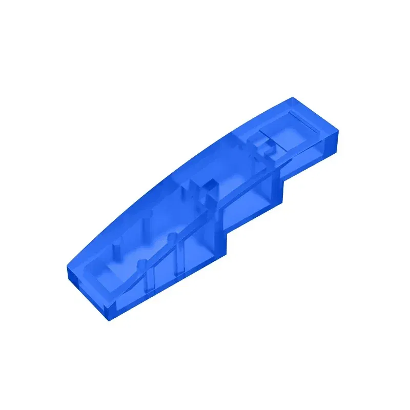 Color: Lavender - Gobricks GDS-658  Slope, Curved 4 x 1 compatible with lego 11153 61678 pieces of children's DIY Educational Building Blocks