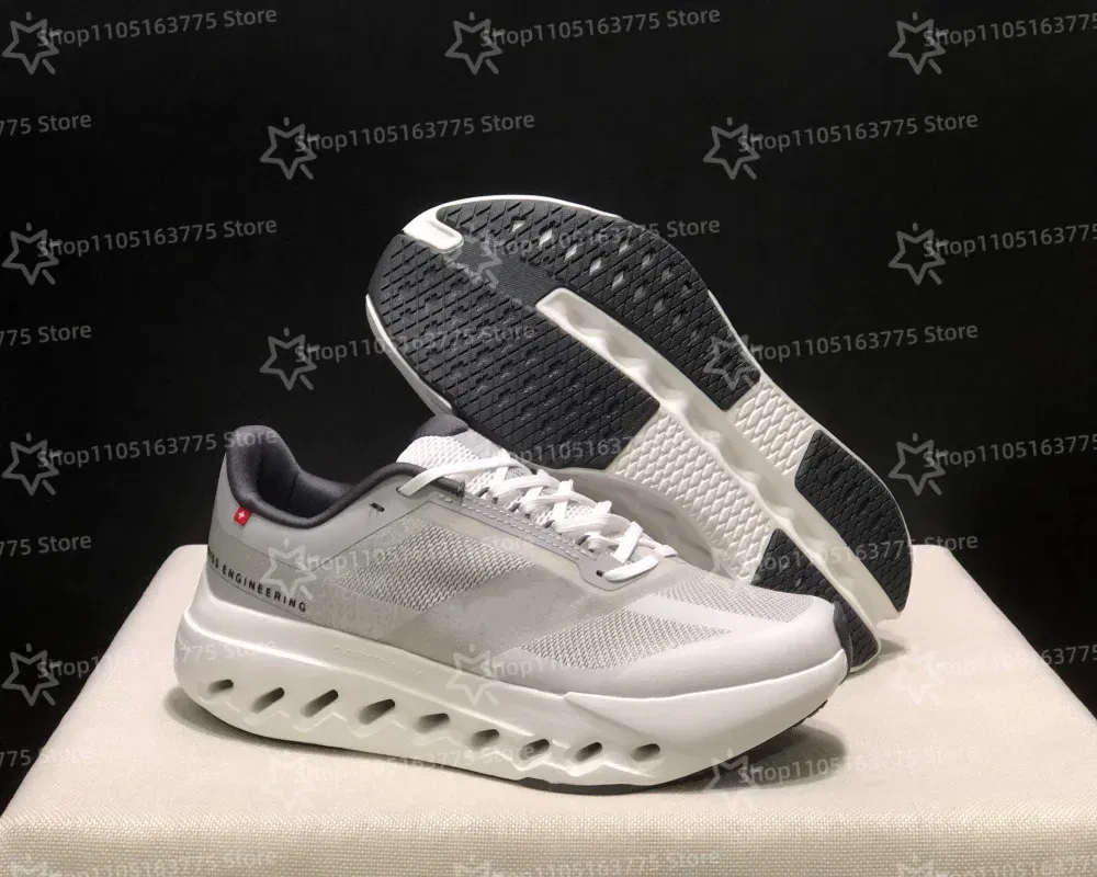 Color: Silver, Shoe Size: 39 - Hot 2025 NEW Women Men Cloudsurfer-Next Running Shoes Breathable Anti Slip Cushioning Road Run Sport Lifestyle Outdoor Sneakers