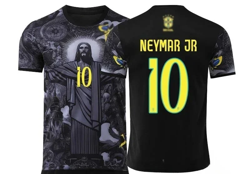 Color: Brown, Size: One Size - Brazilian Version of Jesus 3D Print Sports Quick-dry Breathable Men T-shirt Comic Jersey Parent-child Short-sleeve Adult Kid Top