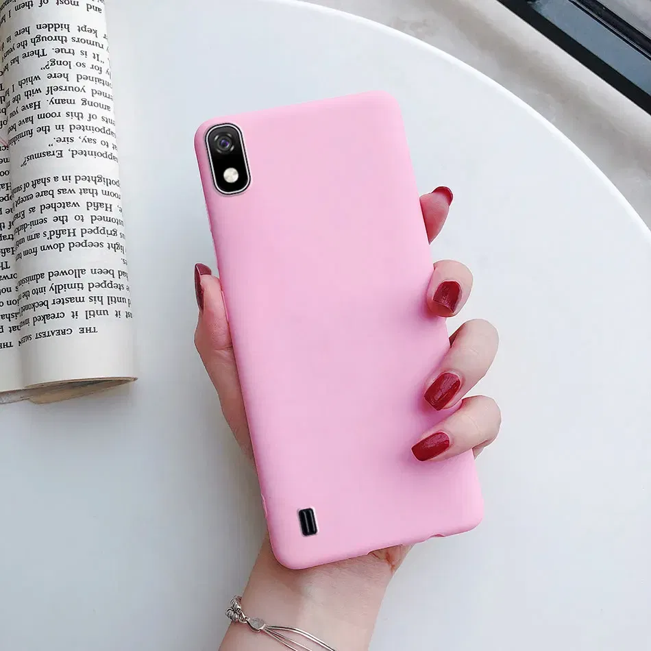 Color: black, Material: Acrylic - Candy color Phone Case For Samsung galaxy A10 A20 A20E A30 A40 A50 A70 S A01 A11 A21 A31 A41 A51 A71 4G Silicone TPU Back Cover