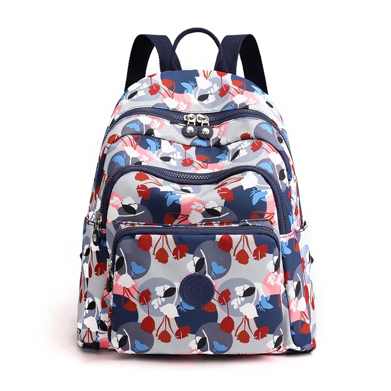 Color: Brown - Printing Backpack for Women Travel High Capacity Waterproof College Backpack Trendy Women Laptop School Bags Cute Girl