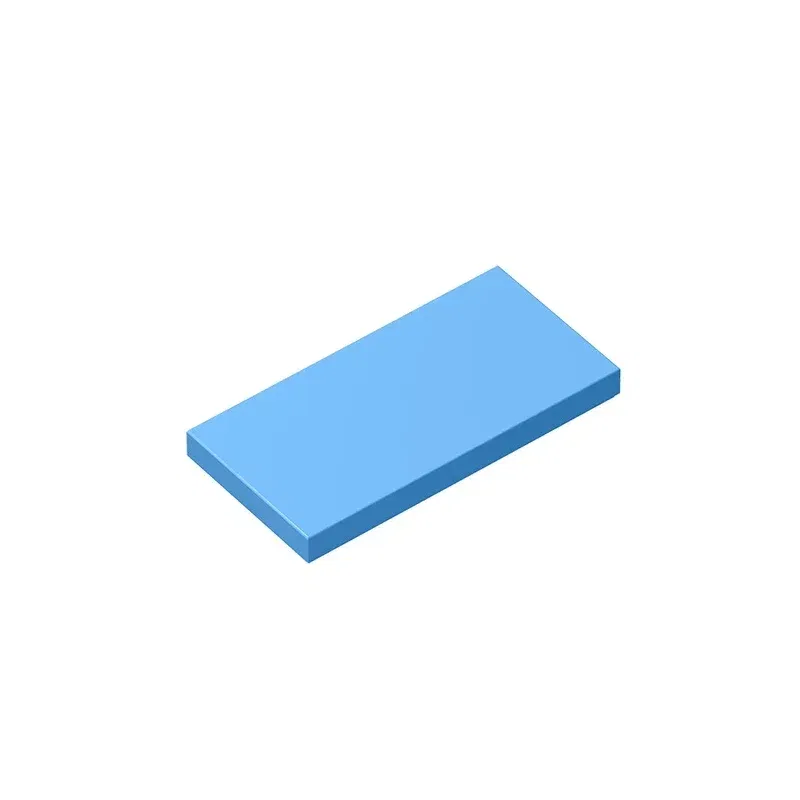 Color: Red - Gobricks GDS-614 Tile 2 x 4 compatible with lego 87079 pieces of children's DIY  Educational Building Blocks Technical