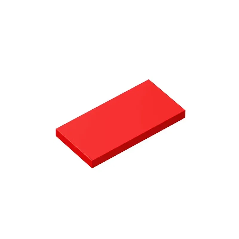 Color: Red - Gobricks GDS-614 Tile 2 x 4 compatible with lego 87079 pieces of children's DIY Educational Building Blocks Technical