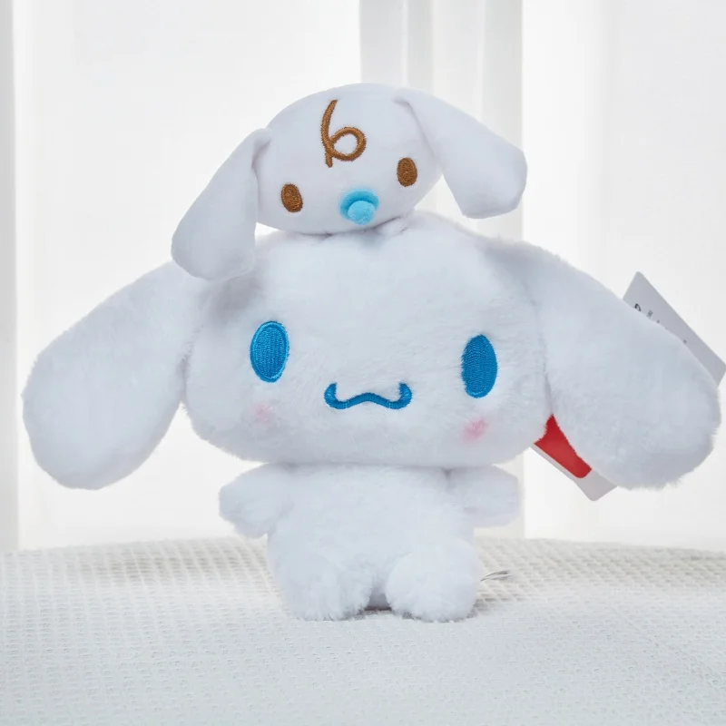 Color: Blue - 20-25cm Genuine Sanrio characters My Melody Kuromi Cinnamoroll Kt Cat Plush Toy Anime Stuffed Animals Christmas Birthday Gifts