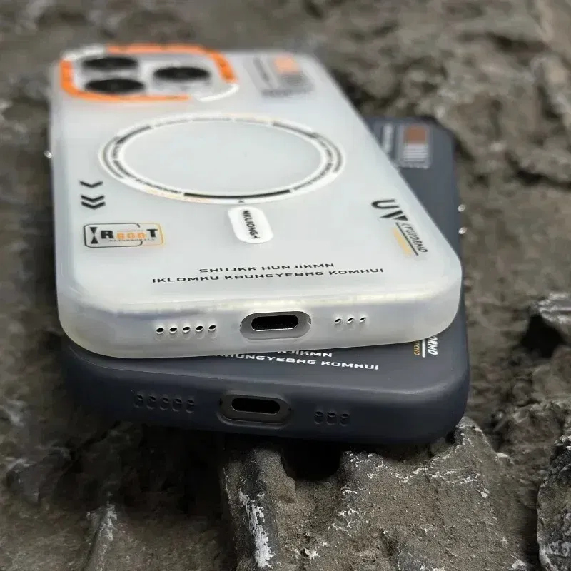 Color: black, Material: Microfiber - Matte Magnetic Phone Case For iPhone 12 13 14 15 16 Pro Max Megsafe Wireless Charge Frosted Back Metal Lens Frame Buttons Cover