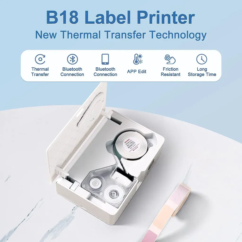color: Pink - NIIMBOT B18 Printer label,Tapes for Thermal Transfer Label Printer/Color label , for a long time without fading,14x30mm series.