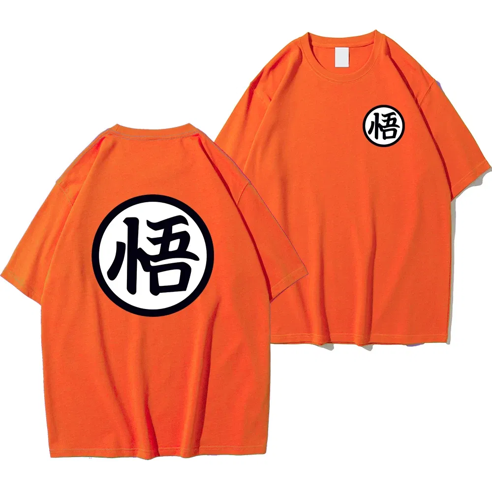 Color: green, Size: XL - Summer Fashion Anime Son Goku Cosplay T-shirt Cotton Short Sleeve Tops Tee Loose Oversized Casual T Shirts Men Harajuku Clothing