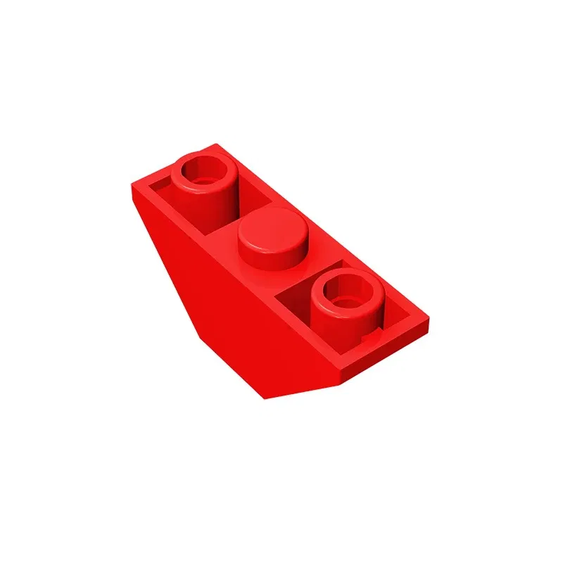 Color: Burgundy - Gobricks GDS-984 Slope, Inverted 45 3 x 1 Double compatible with lego 18759 2341 DIY Educational Building Blocks Technical