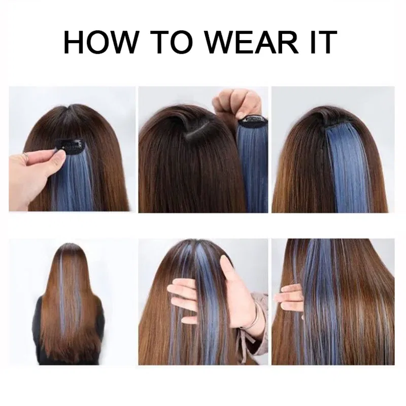 Color: Desert Camouflage, Ships From: CHINA - Long Straight Hair Piece High Temperature Wire no Trace Matte Monochrome Fashion Wig for Women Girls