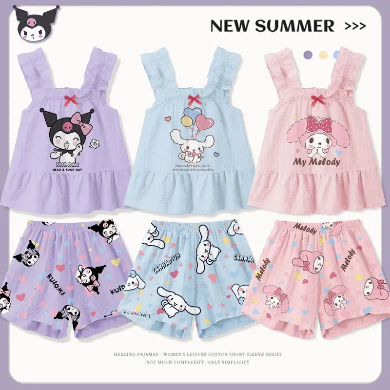 Color: Beige, Kid Size: 6 - New Spring Autumn Children's Clothing Sets Elsa Boy Sleepwear Long sleeved pants Clothes Kids Pajamas Set Baby Girls Pyjamas
