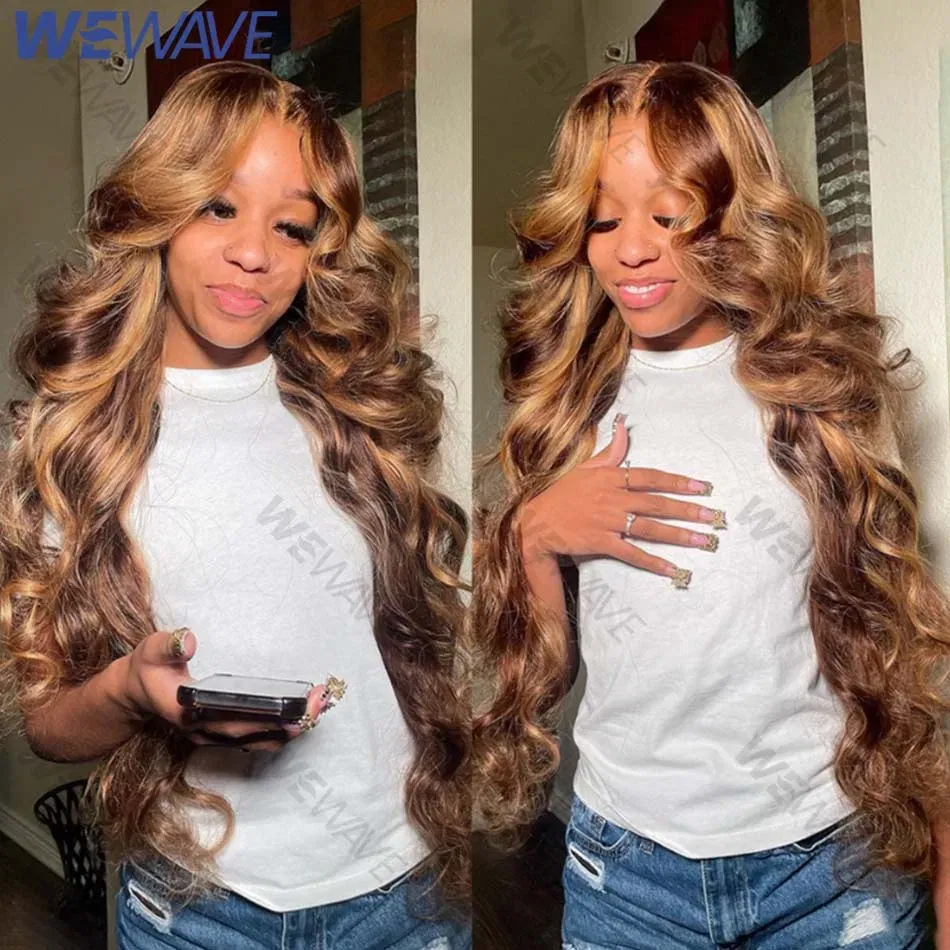 Stretched Length: 24inches, Hair Color: #14, Density: 180%, - Highlight Wig Human Hair Blonde Body Wave 13X6 Hd Lace Frontal Wigs Hd Lace Wig 13X6 Human Hair 13X4 Lace Front Human Hair Wig