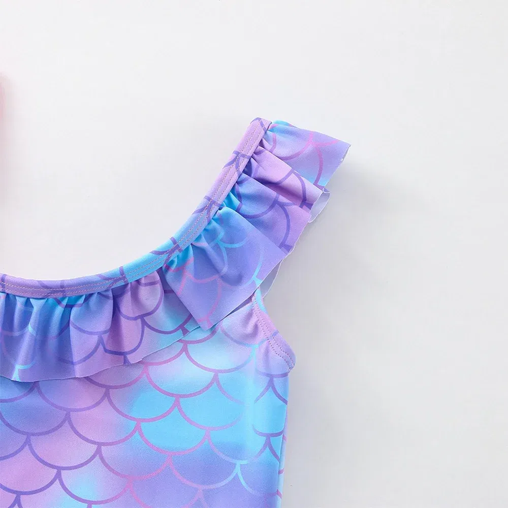 Color: Pink, Kid Size: 18M - Moana Baby Girl Mermaid Fish Scale Print Swimsuit One-Piece Swimwear Toddler Bathing Suit Beach Outfit