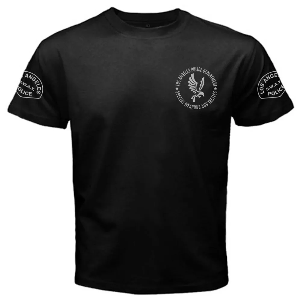 Color: Blue, Size: S - New Lapd Swat Tv Series S.W.A.T. Inspired T Shirt Los Angeles Dep Tee T-Shirt