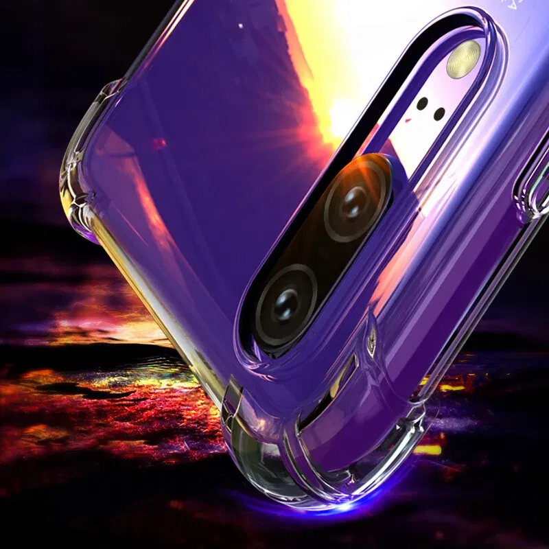 Color: Beige, Material: Cotton - Soft TPU Silicone Shockproof Phone Case For Huawei Honor 8X MAX 9X X10 Play 3 3E 4T Pro Transparent AirBag Anti Knock Back Cover