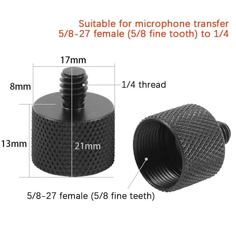 Color: PURPLE - Camera Screw Conversion Nut 5/8 To 3/8 To 1/4 Inch Adapter Mount For DSLR Tripod Monopod Quick Release Plate Stands Camera Acc