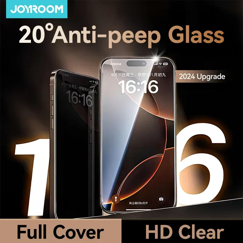 Bundle: Bundle7, Ships From: CHINA, Material: pet - Joyroom 1/2PCS 20?° Anti-spy Glass For iPhone 16 15 Pro Max Glass For iPhone 14 13 12 Pro Max Privacy Screen Protector Glass