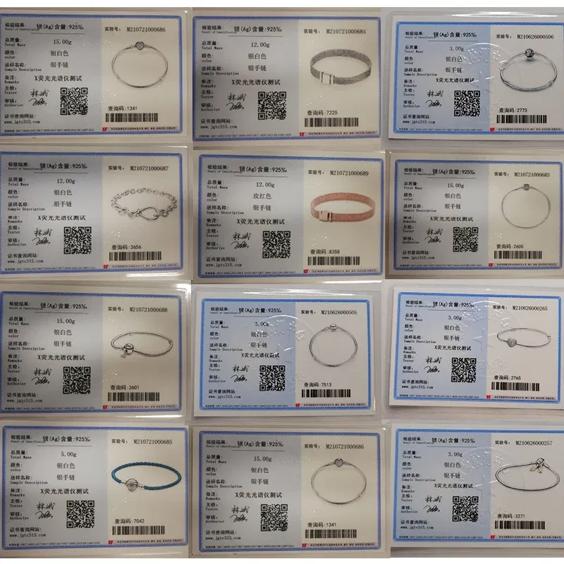 Gem Color: light brown, Length: 17cm - Original 925 Sterling Silver Bracelet Star Heart Clasp Snake Chain Rose Gold DIY Beads Charms Bracelets For Women Luxury Jewelry