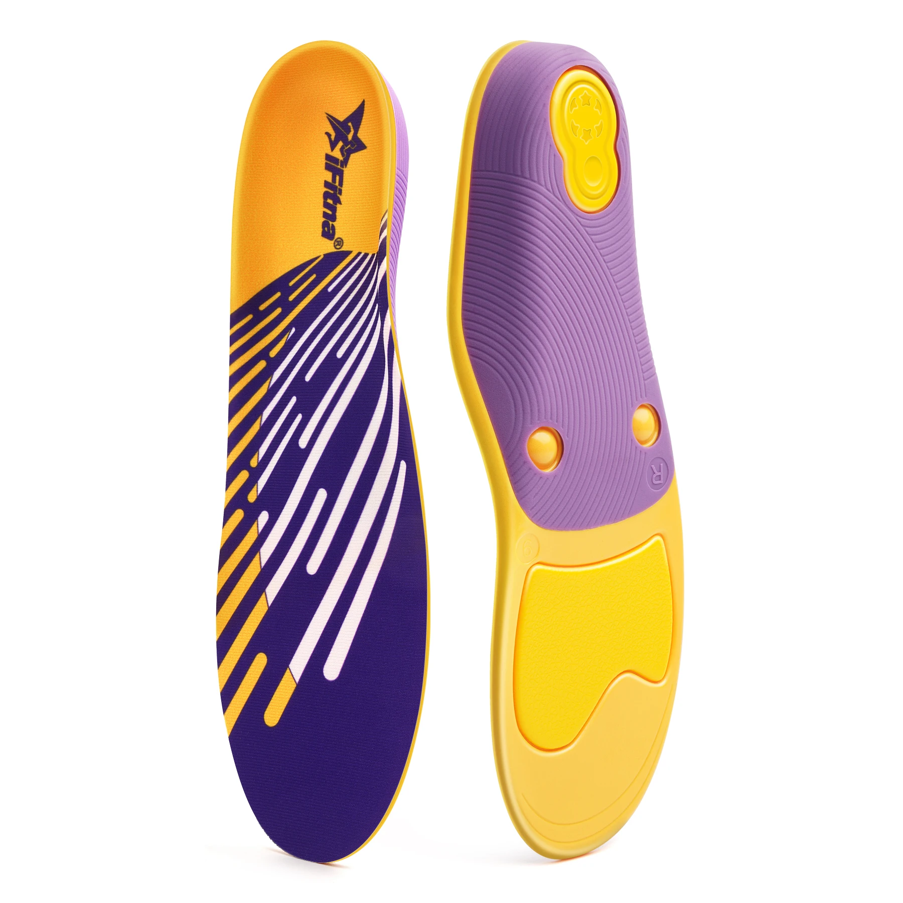 Color: Gold, Shoe Size: 17 - Plantar Fasciitis Orthotics Heel Pain Arch Support Inserts Orthopedic Flat Foot Insoles For Feet Women's Sports Shoes Insert