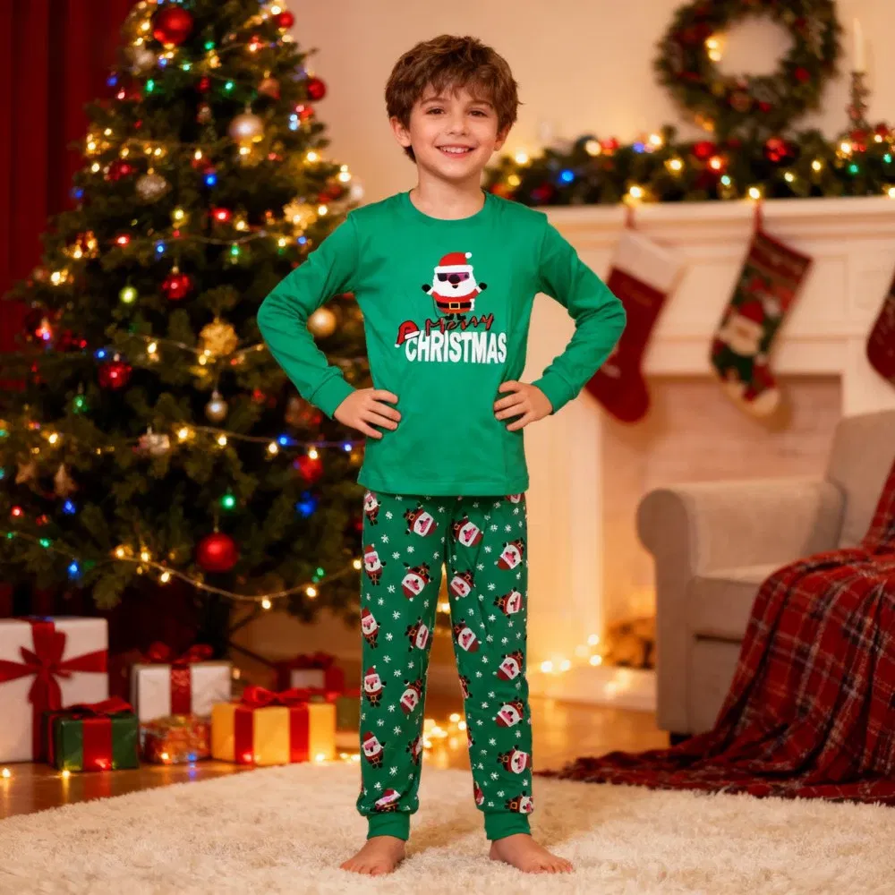 Color: black, Kid Size: 10T - Boys Pajamas Sets 3 to 4 5 6 7 10 12 Years Winter Cotton Long Sleeve Kids Pyjama Toddler Girl Christmas Pijama Children Clothing