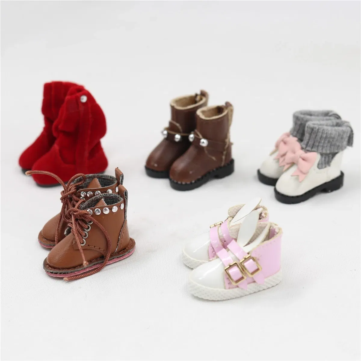 Color: Red Wine - ICY DBS Blyth doll licca bjd azone joint body toys shoes fashion boots
